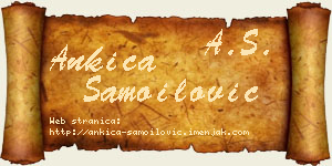 Ankica Samoilović vizit kartica